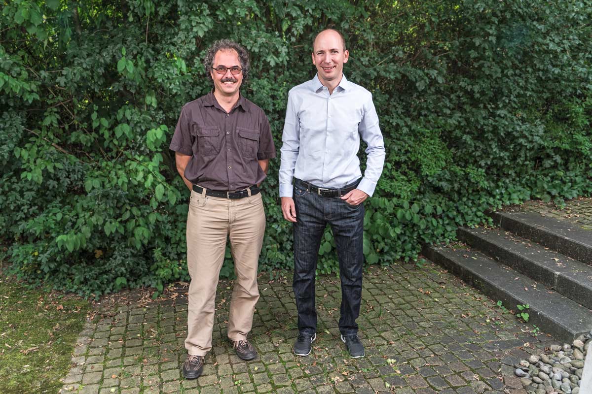Oliver Moser (links) und Fabrice Bachmann (rechts) die Ansprechpartner der Nagra für die Standortregionen Jura Ost respektive Nördlich Lägern.