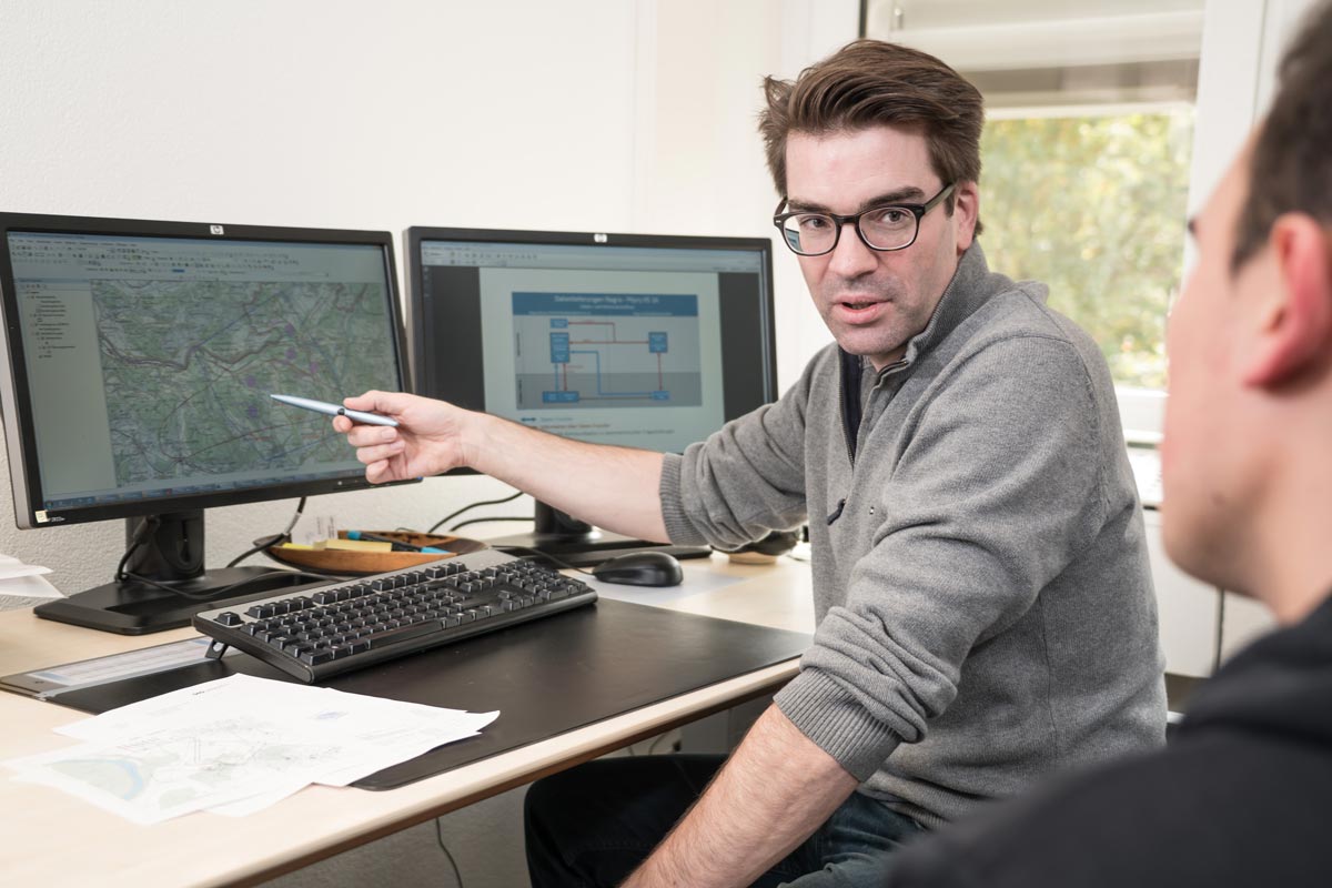 Andreas von der Dunk, Geoinformatiker im Ressort Datenmanagement der Nagra